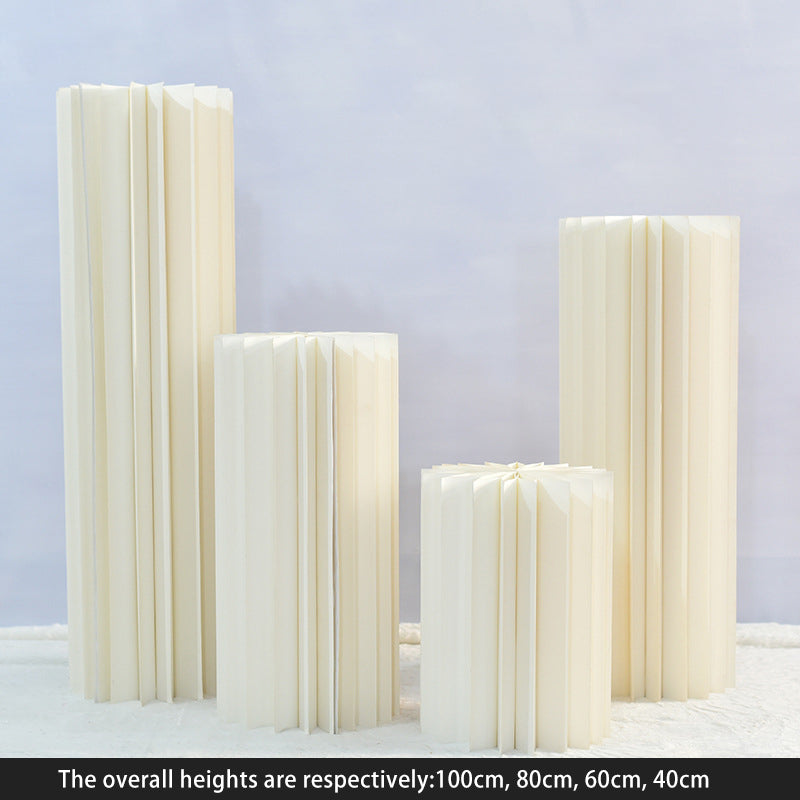 Decor Stand Frames Wedding Origami Pillar Four-Piece Set