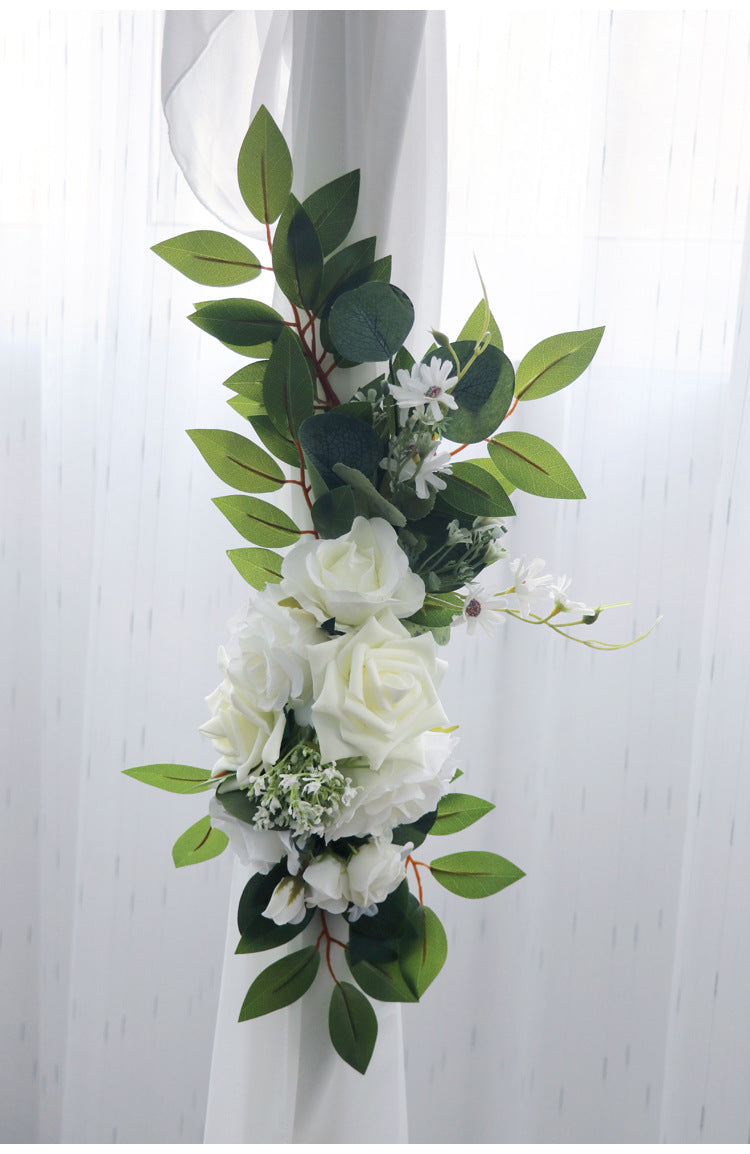 White Rose Arch Flowers for Wedding Party Decor