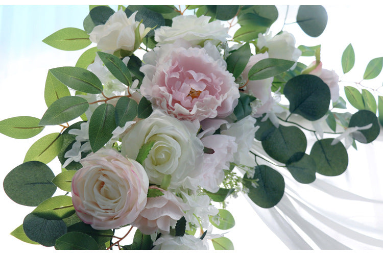 Pink Rose Arch Flowers for Wedding Party Decor