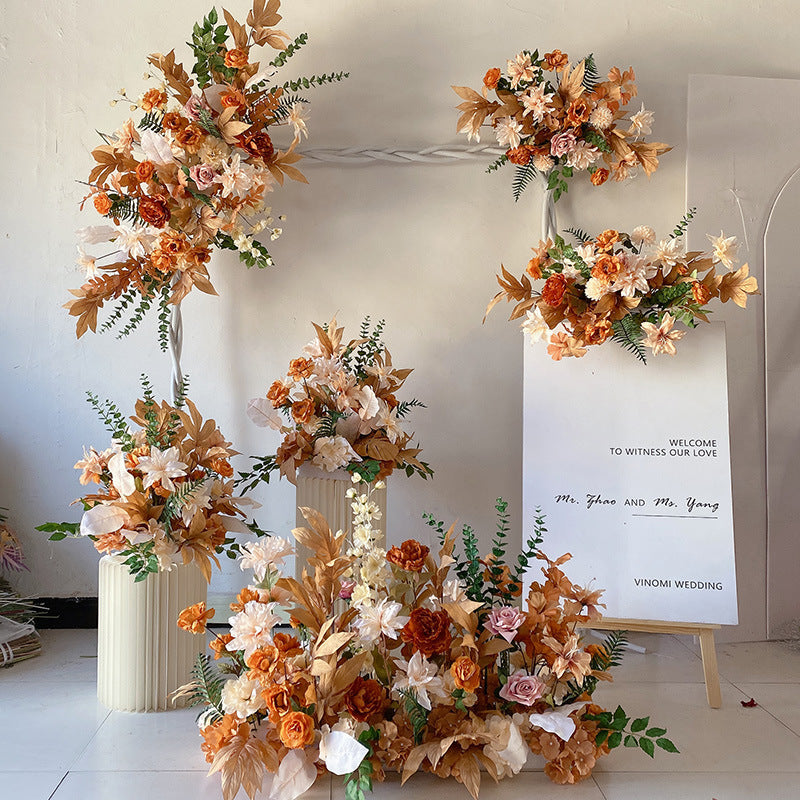 Khaki Flower Set for Wedding Party Decor Proposal