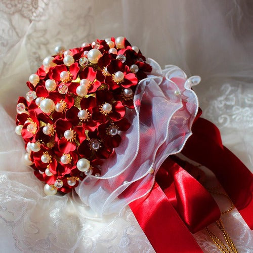 Luxurious Pearl Shell Bridal Bouquet for Wedding Party