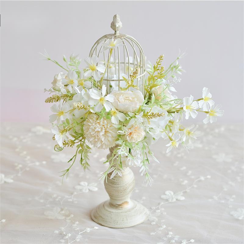 Table Flowers Birdcage Flower Series for Wedding Party Proposal Decor