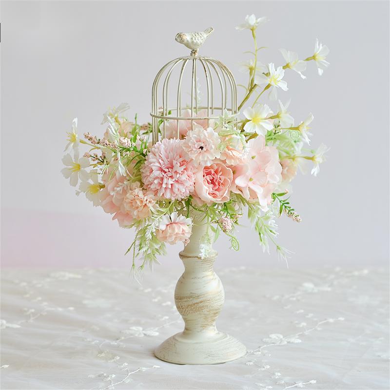 Table Flowers Decor - Birdcage -5 Colors