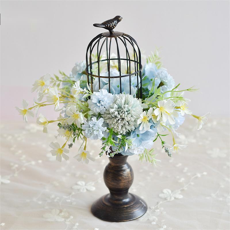 Table Flowers Decor - Birdcage -5 Colors