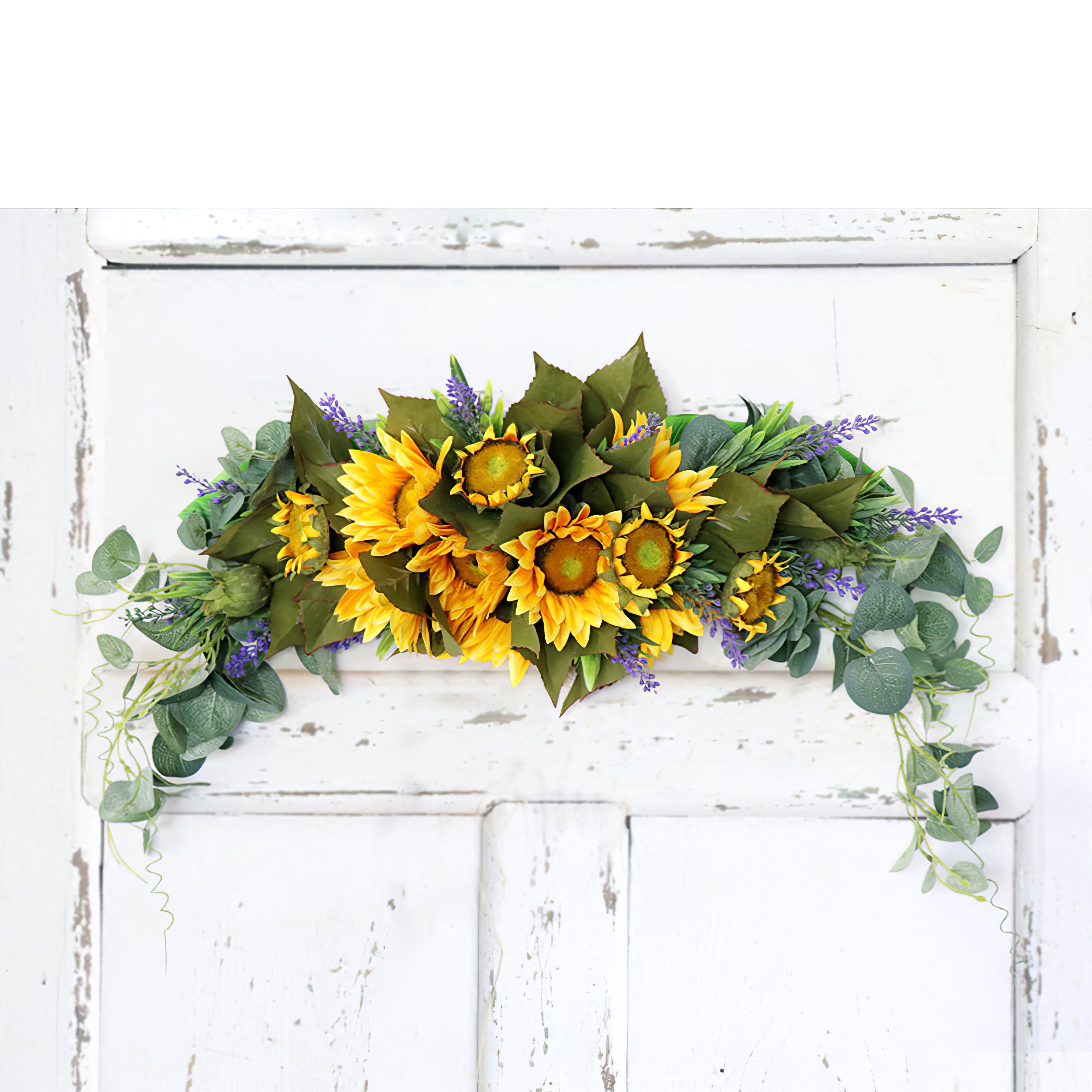 Sunflower Lavender Arch Flowers for Wedding Party Decor - KetieStory