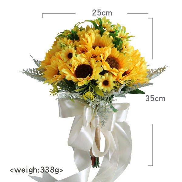 Bridal Bouquet Hemisphere Sunflower for Wedding Party
