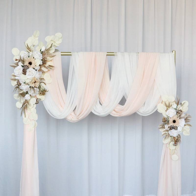 Milky White Flower Set for Wedding Party Decor