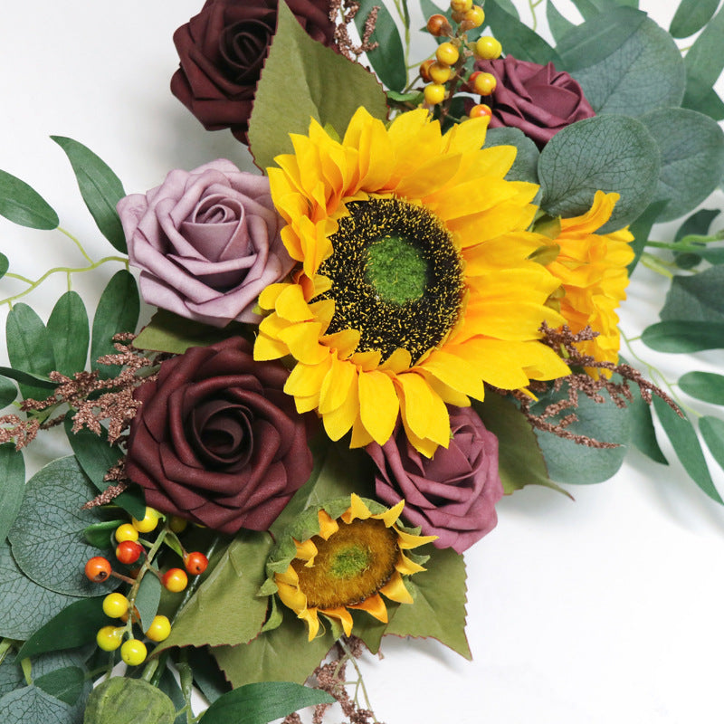 Sunflower Arch Flowers for Wedding Party Decor - KetieStory