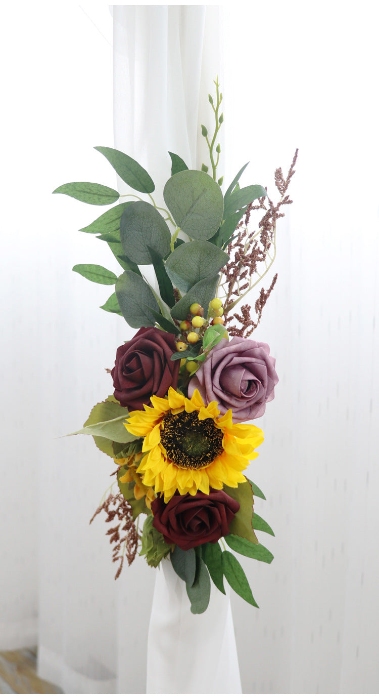 Sunflower Arch Flowers for Wedding Party Decor - KetieStory