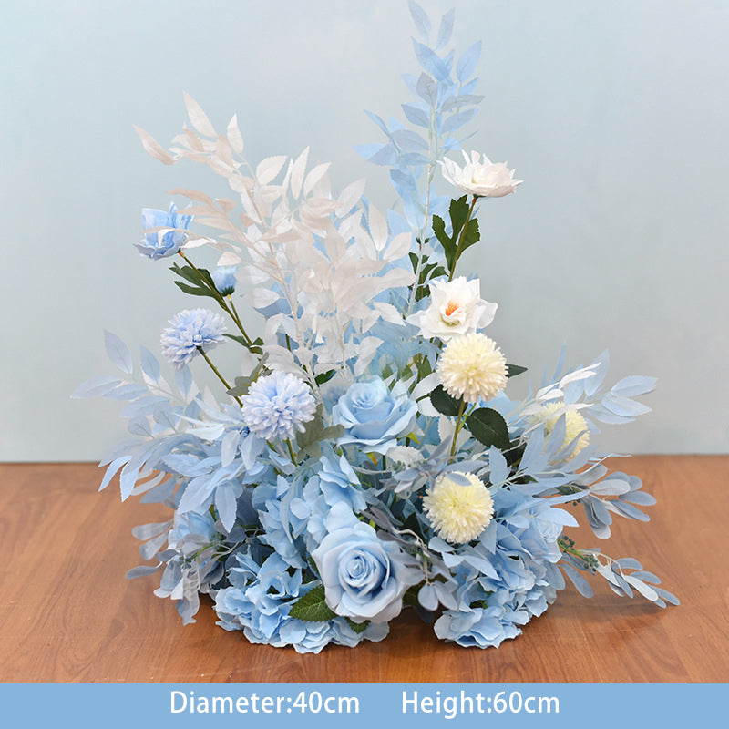 Sky Blue Flower Sets for Wedding Party Decor Proposal