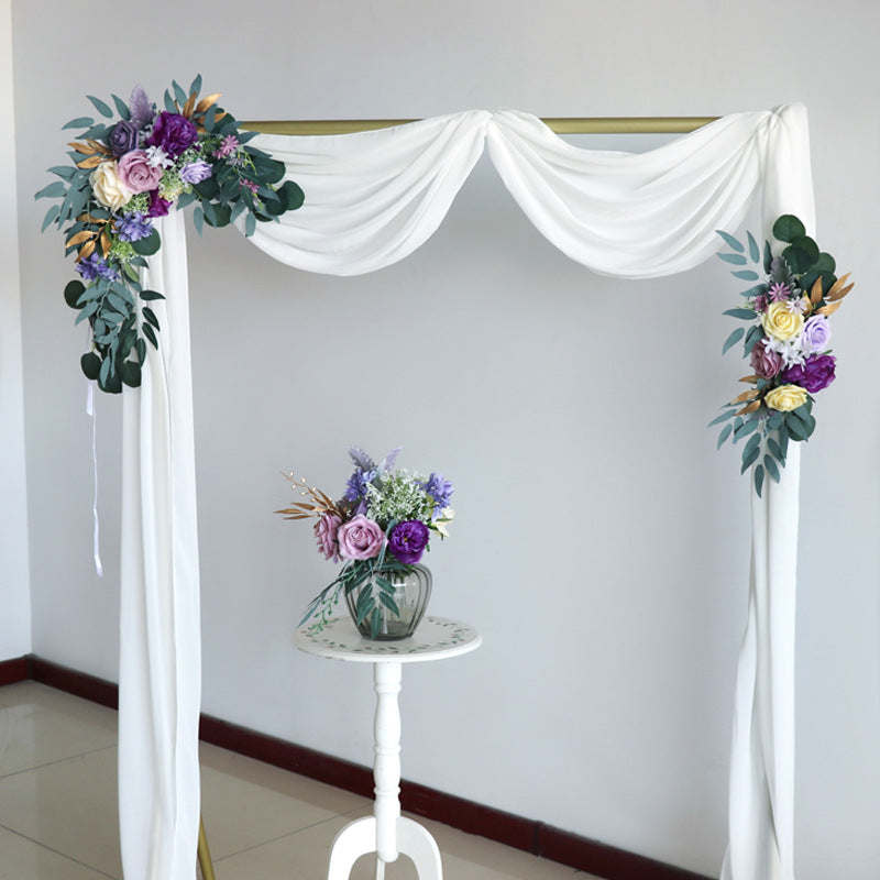 Purple Flower Set for Wedding Party Decor
